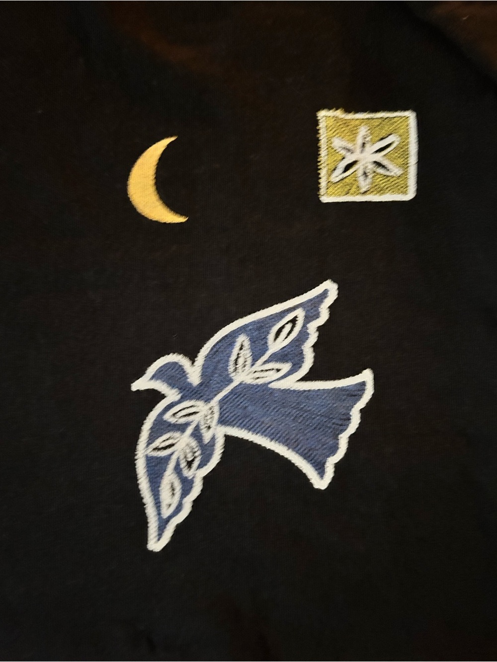 ❌SOLD❌NWT We The Free Never Leaf Me Embroidered Tee In Black Combo - Picture 10 of 16